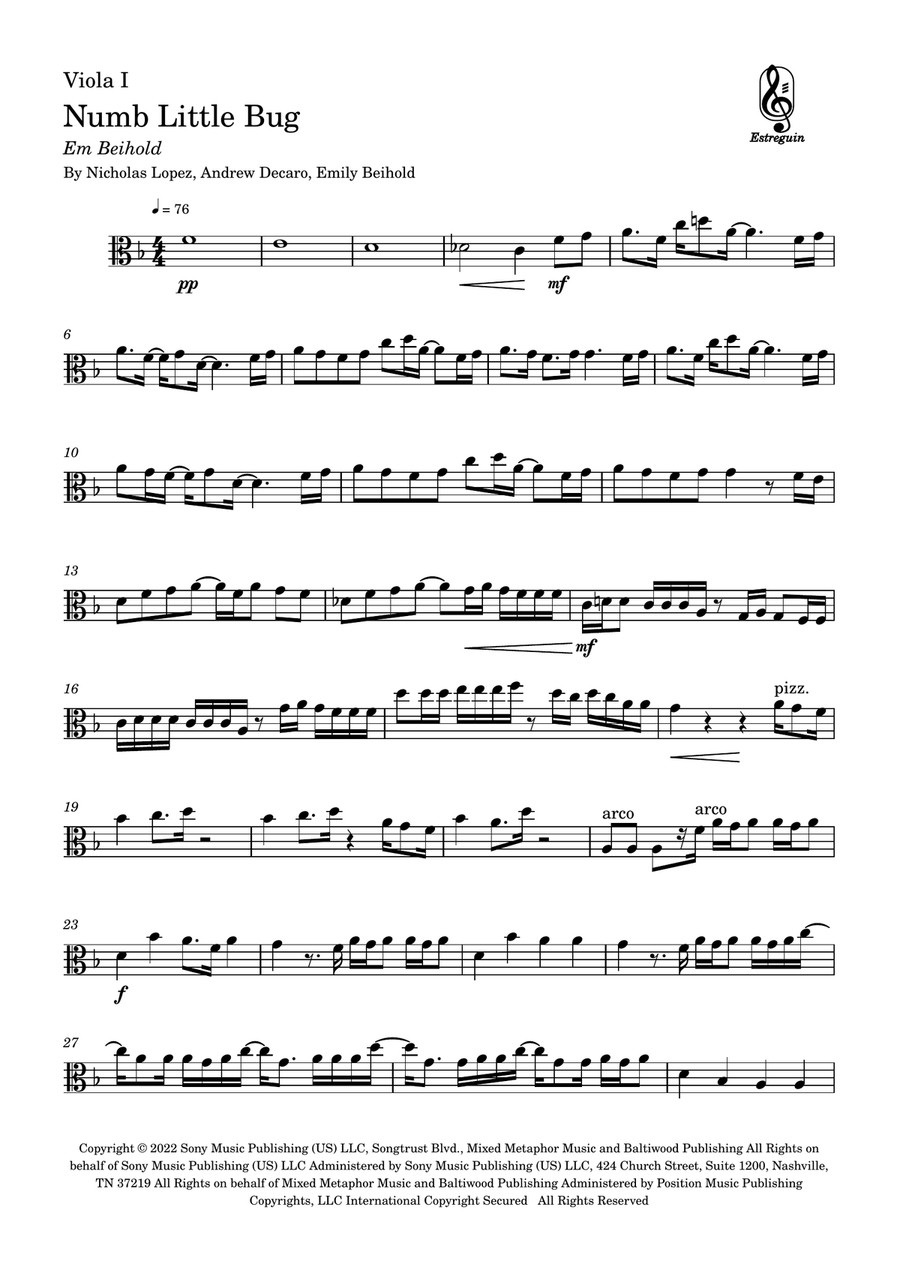 Numb Little Bug String Duet scores gallery preview page 3