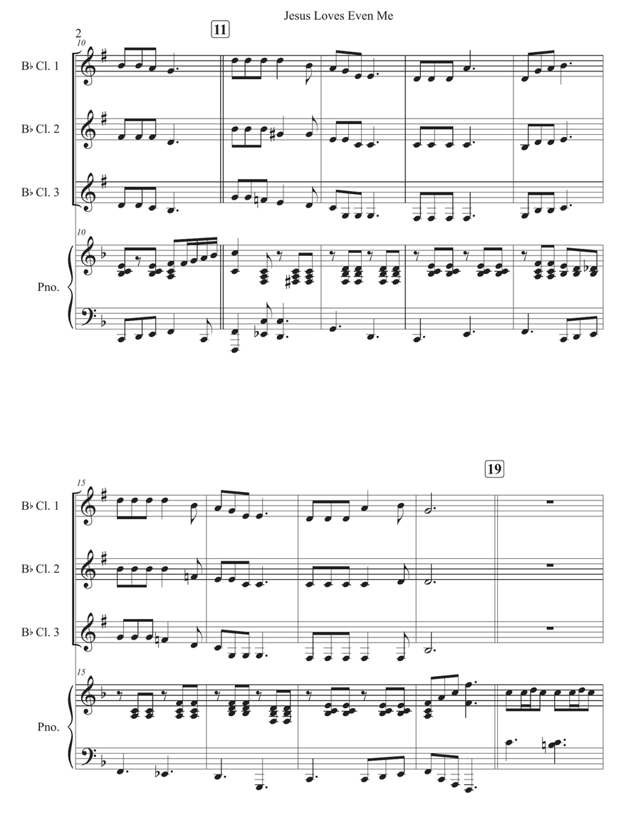 Jesus Loves Even Me Jesus Loves Even Me Woodwind Trio scores gallery preview page 2
