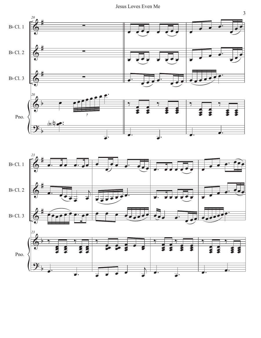 Jesus Loves Even Me Jesus Loves Even Me Woodwind Trio scores gallery preview page 3
