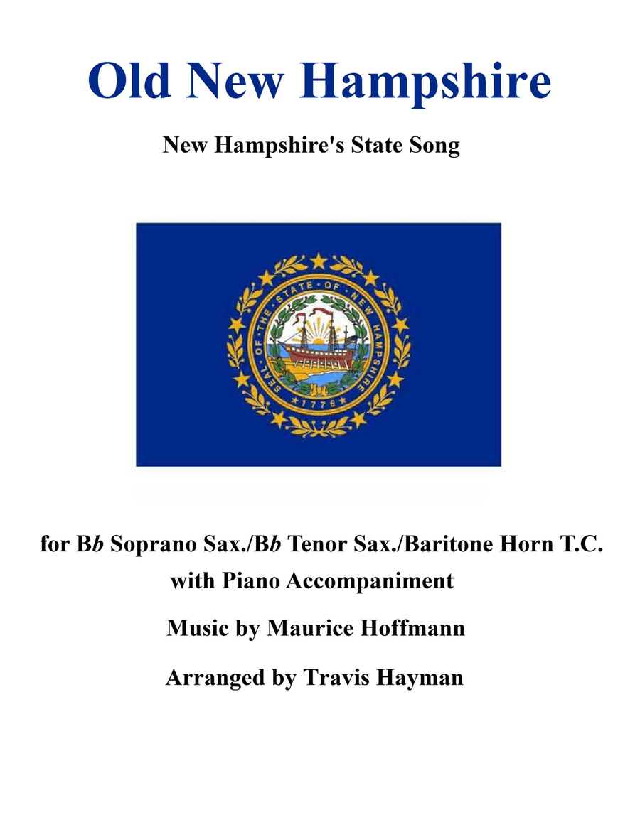 Old New Hampshire - for Bb Soprano Sax./Bb Tenor Sax./Baritone Horn T.C. with Piano Accompaniment Tenor Saxophone scores gallery preview page 1