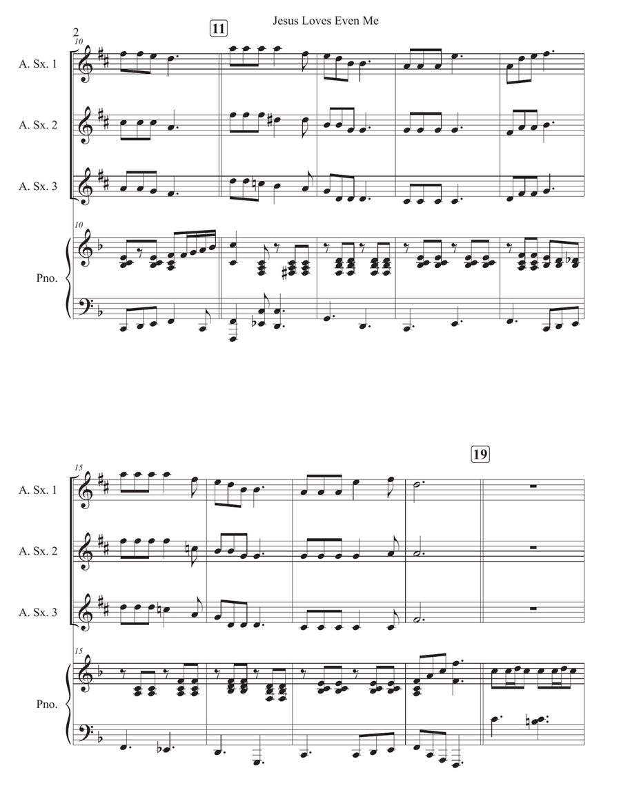Jesus Loves Even Me Jesus Loves Even Me Woodwind Trio scores gallery preview page 2