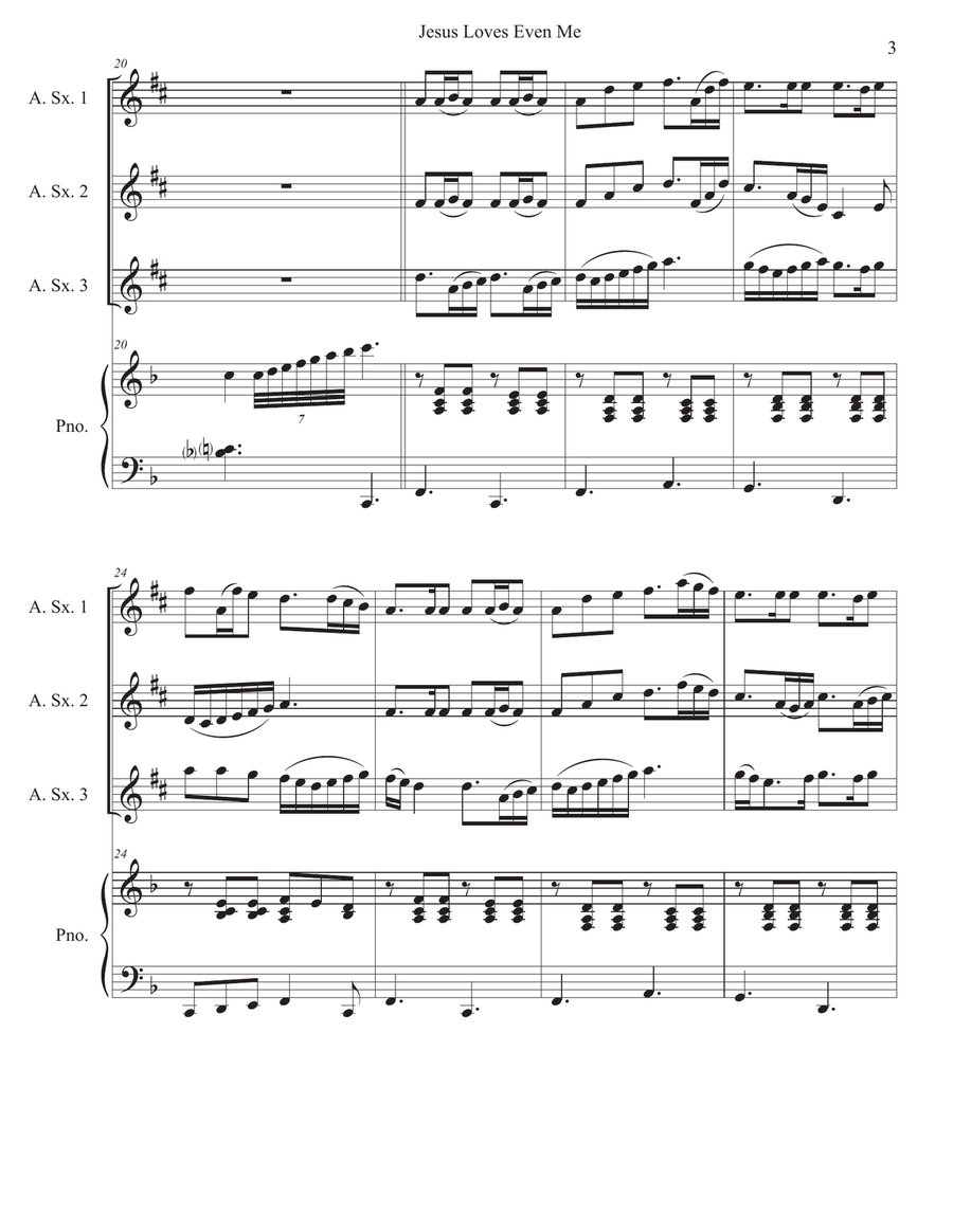 Jesus Loves Even Me Jesus Loves Even Me Woodwind Trio scores gallery preview page 3