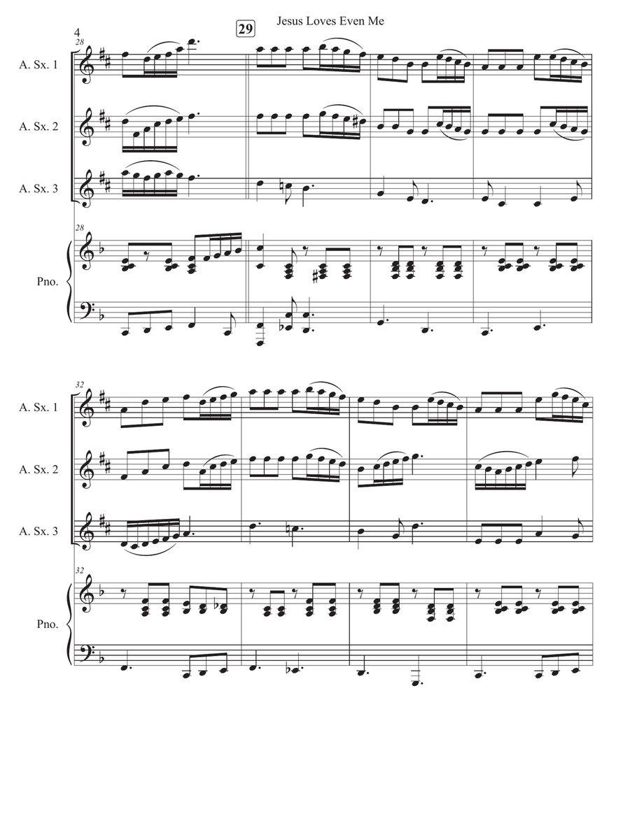 Jesus Loves Even Me Jesus Loves Even Me Woodwind Trio scores gallery preview page 4