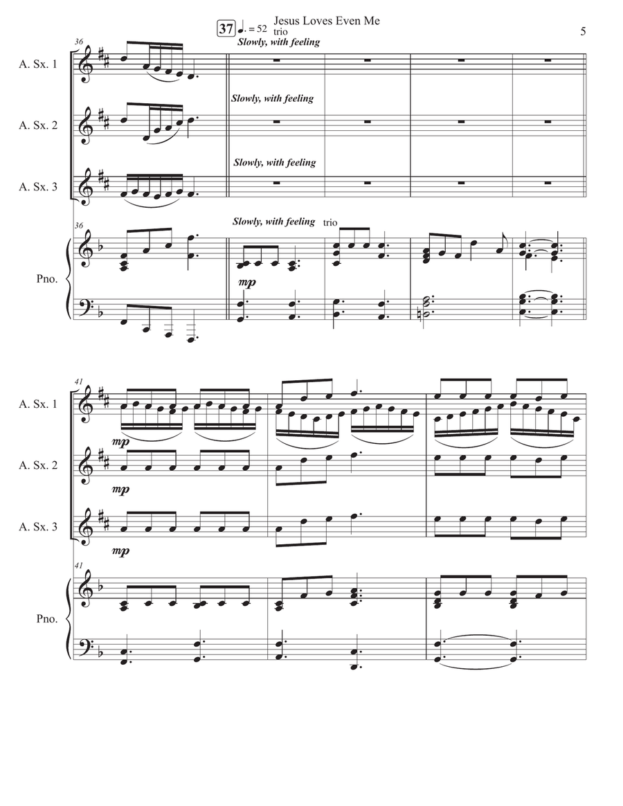 Jesus Loves Even Me Jesus Loves Even Me Woodwind Trio scores gallery preview page 5