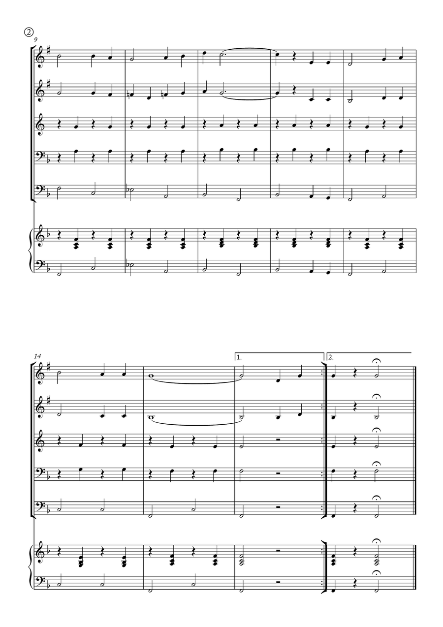 Red River Valley Red River Valley Brass Quintet scores gallery preview page 2