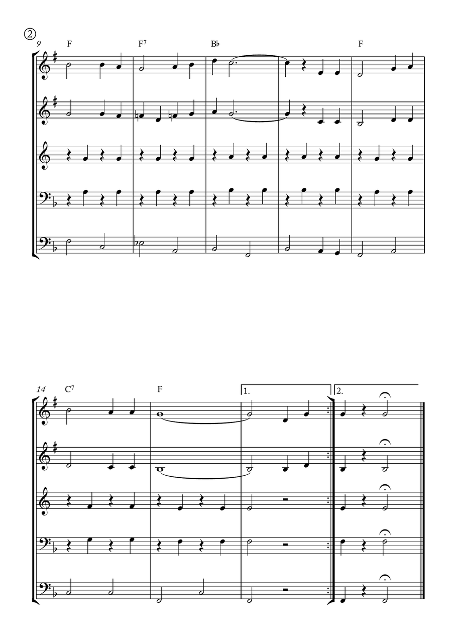 Red River Valley Red River Valley Brass Quintet scores gallery preview page 2