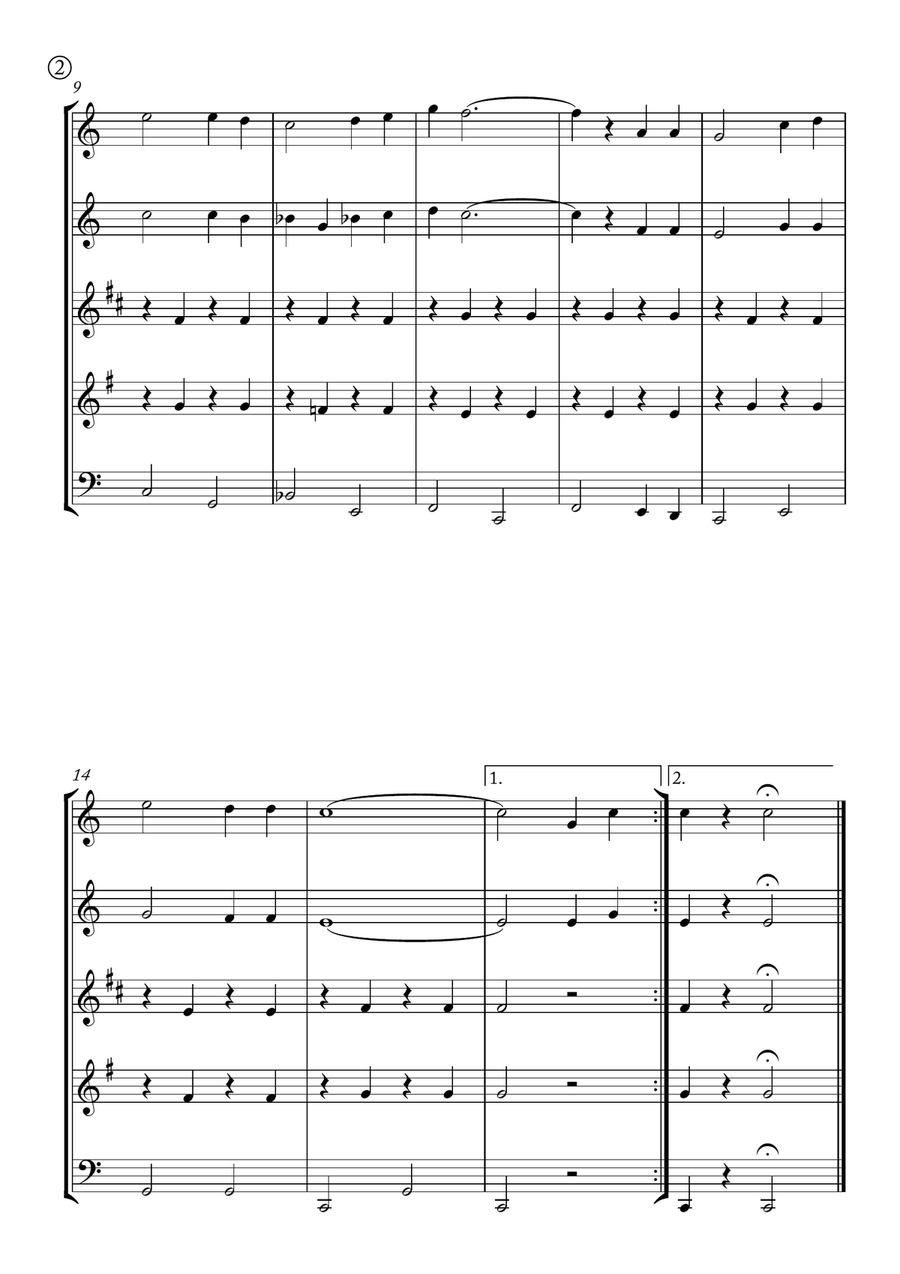 Red River Valley Red River Valley Woodwind Quintet scores gallery preview page 2