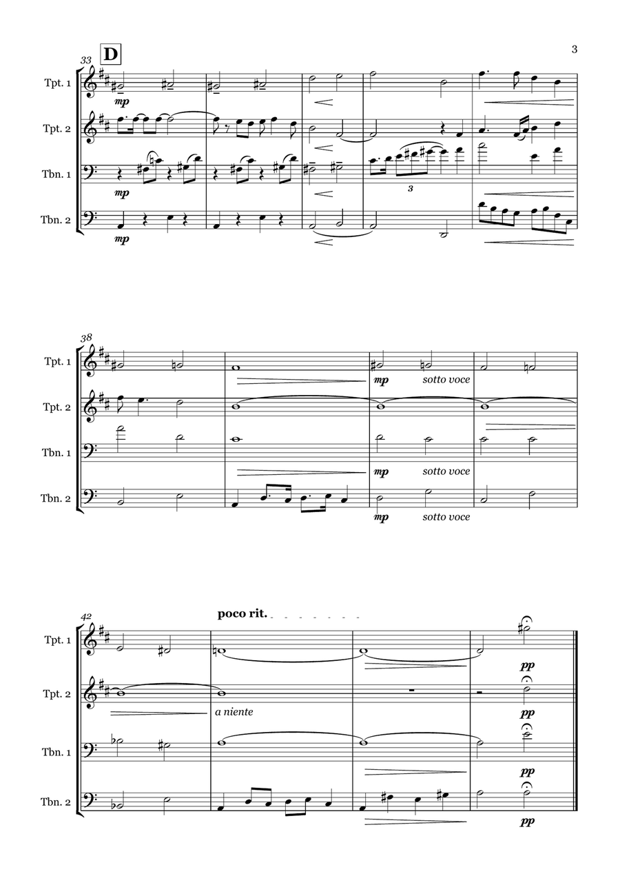 Summertime Summertime Brass Quartet scores gallery preview page 3