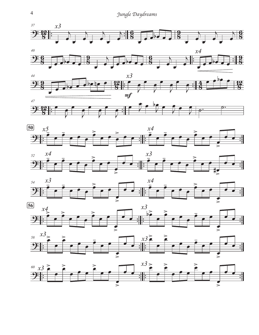 Jungle Daydreams Marimba scores gallery preview page 4