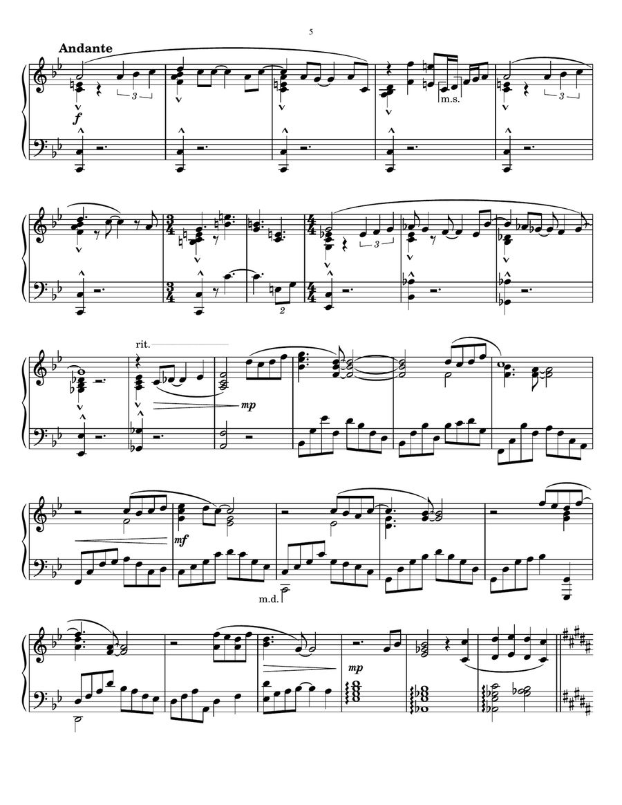 Slow Dance Piano Solo scores gallery preview page 5