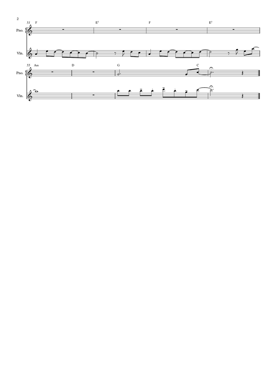 Flowers Flowers Violin Solo scores gallery preview page 2