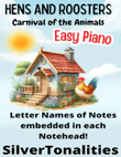 Hens and Roosters for Easy Piano