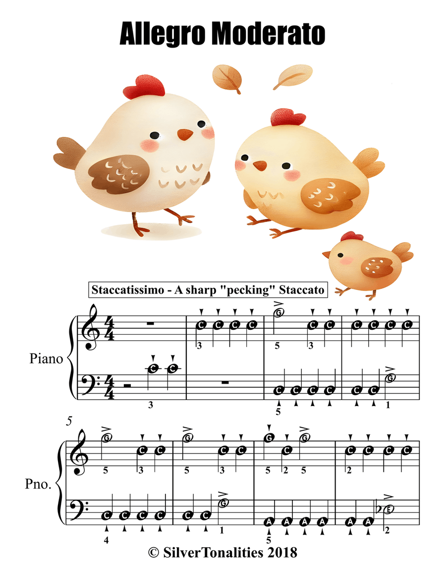 Hens and Roosters for Easy Piano Piano Method scores gallery preview page 3