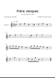 Frère Jacques - Solo Piano in Bb Major Easy/Beginner