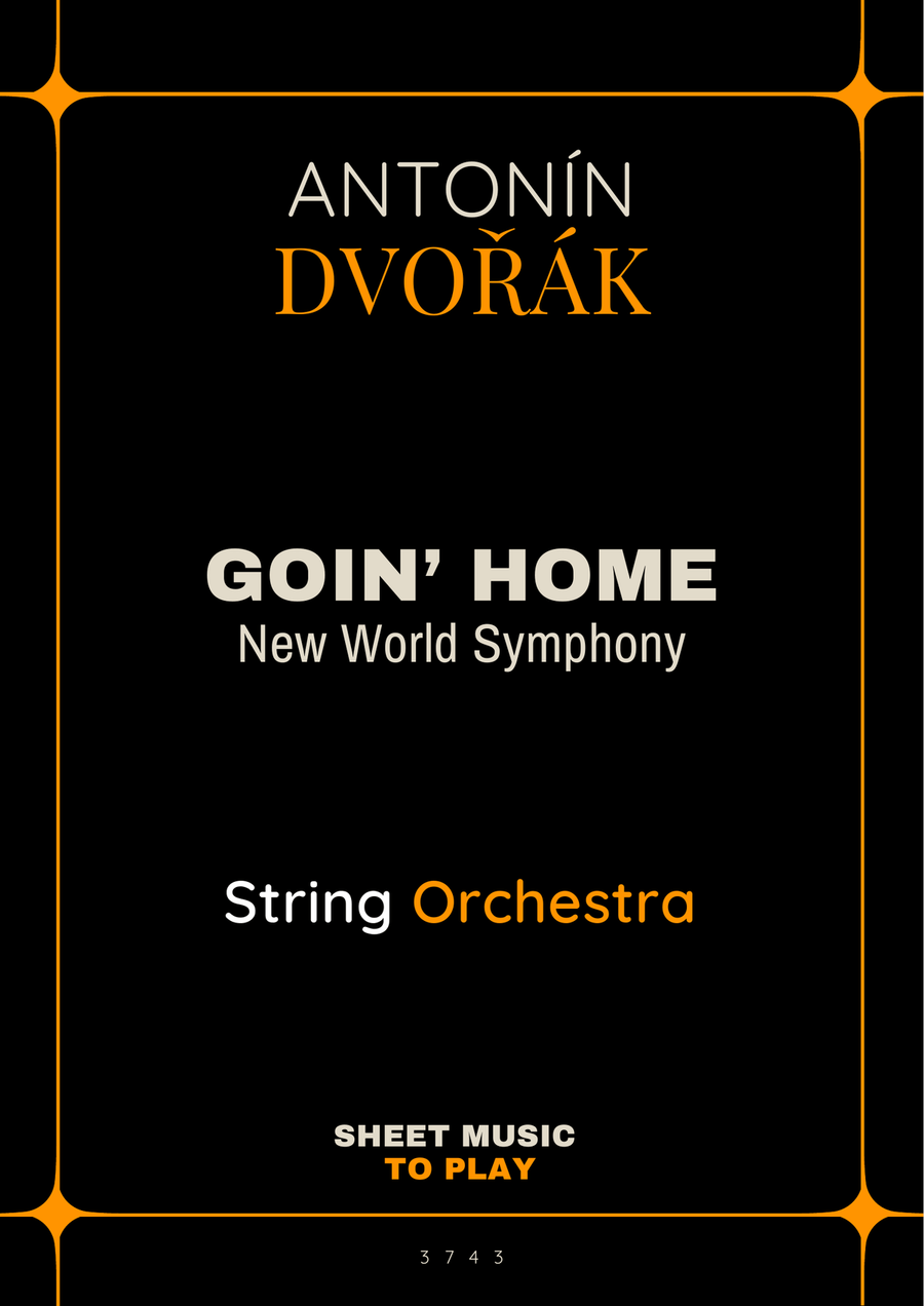Goin' Home (New World Symphony) - String Orchestra (Full Score and Parts) Chamber Music scores gallery preview page 1