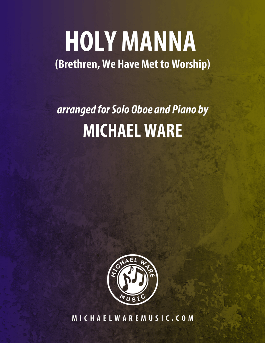 Holy Manna (Brethren, We Have Met to Worship) - Oboe Piano scores gallery preview page 1