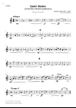 Goin' Home (New World Symphony) - String Quartet (Individual Parts)