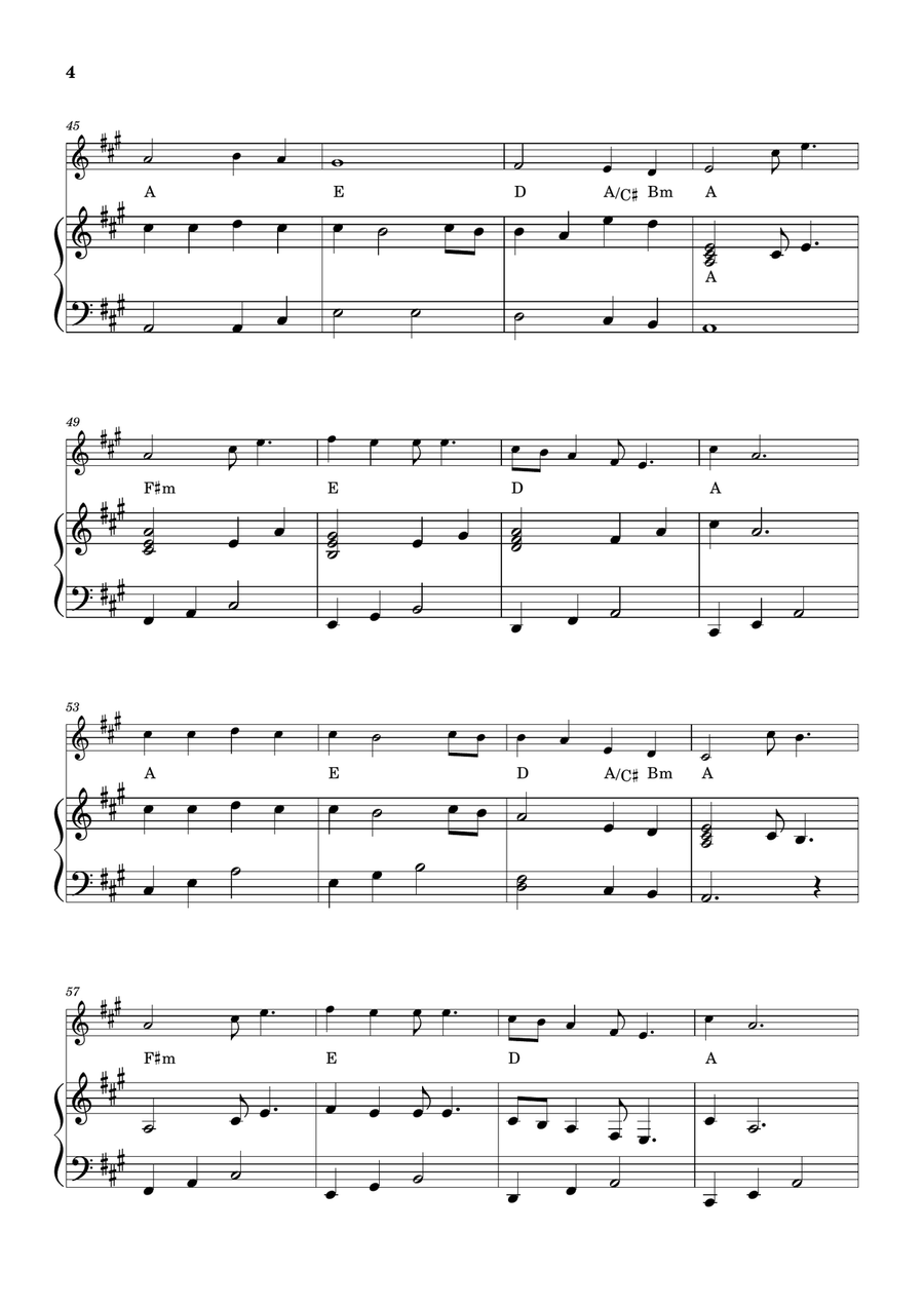 Let It Be Violin Solo scores gallery preview page 4