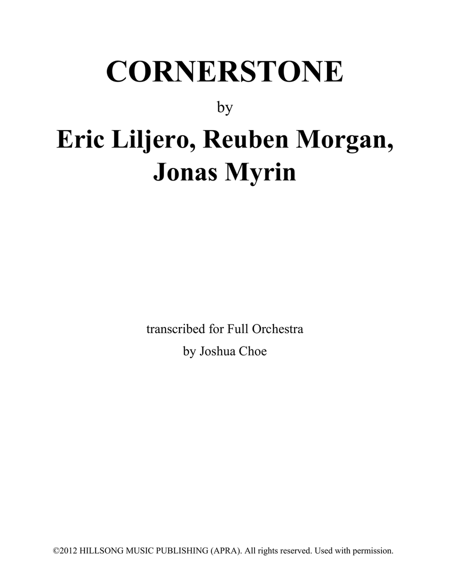 Cornerstone Cornerstone Full Orchestra scores gallery preview page 1