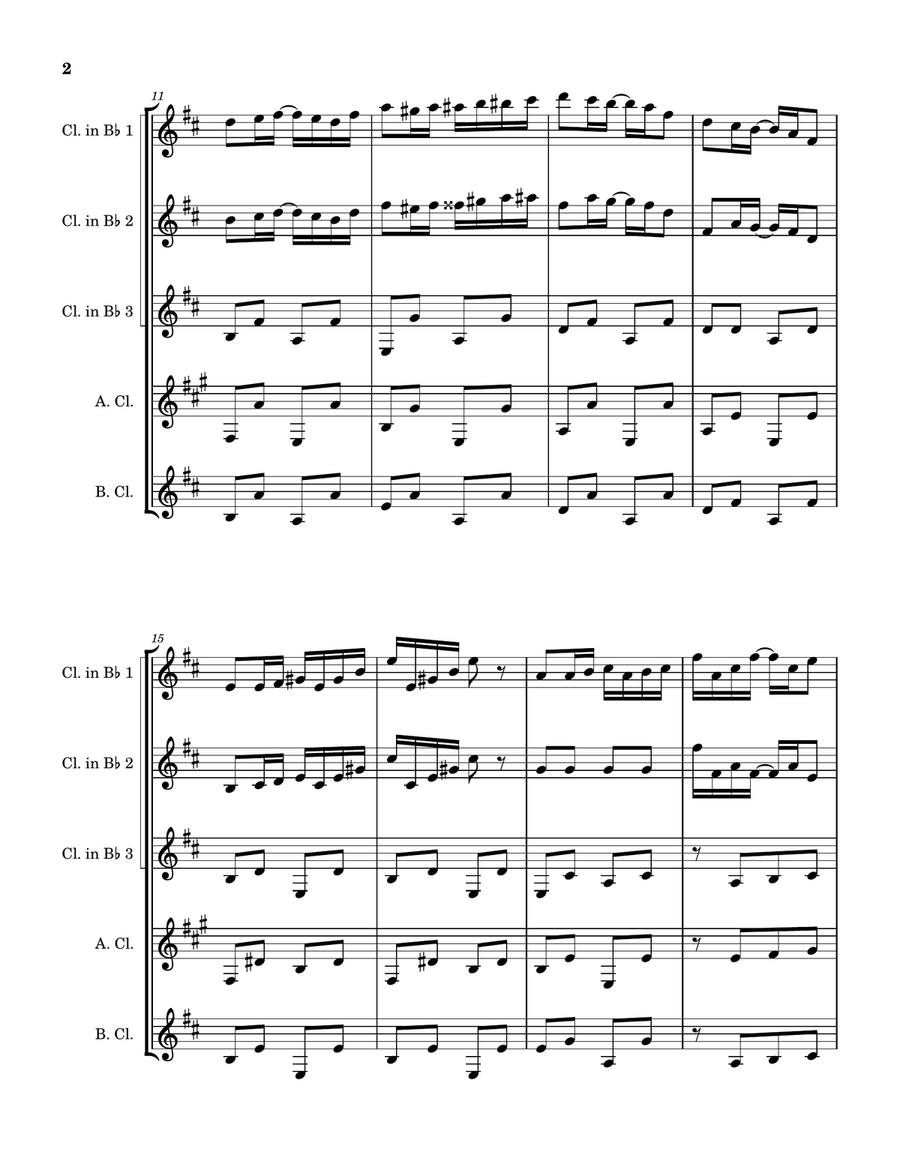 Apple Jack Rag Apple Jack Rag Clarinet Quintet scores gallery preview page 2