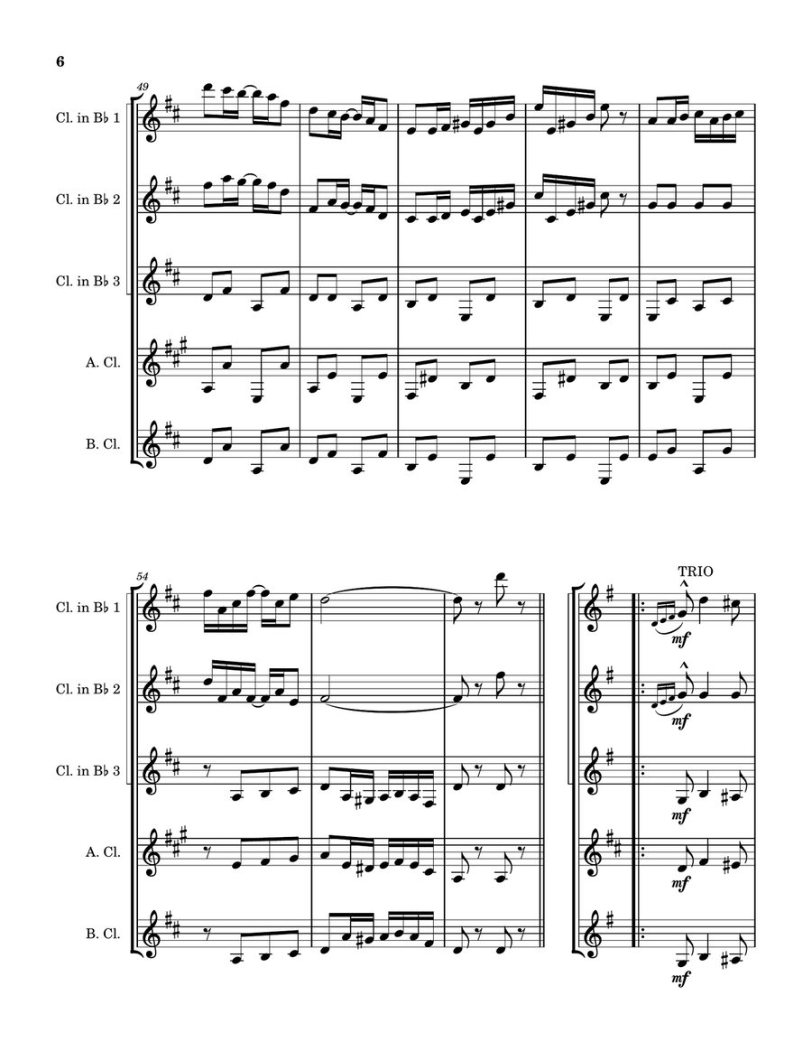 Apple Jack Rag Apple Jack Rag Clarinet Quintet scores gallery preview page 6