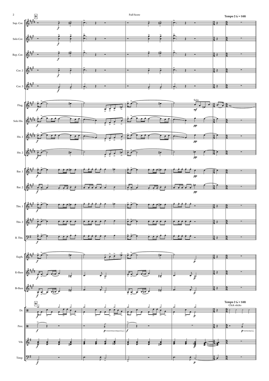 What The Hell Just Happened Brass Band scores gallery preview page 2