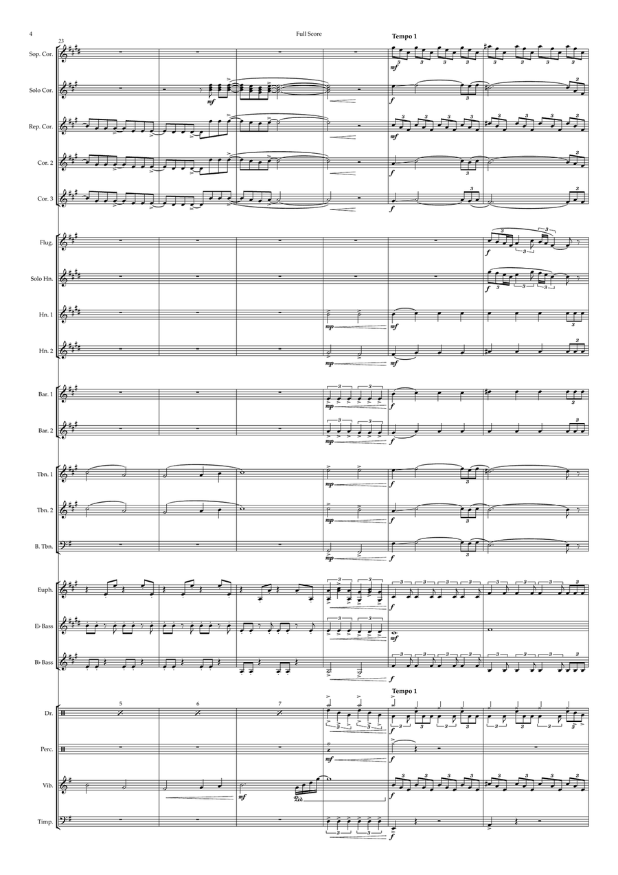 What The Hell Just Happened Brass Band scores gallery preview page 4
