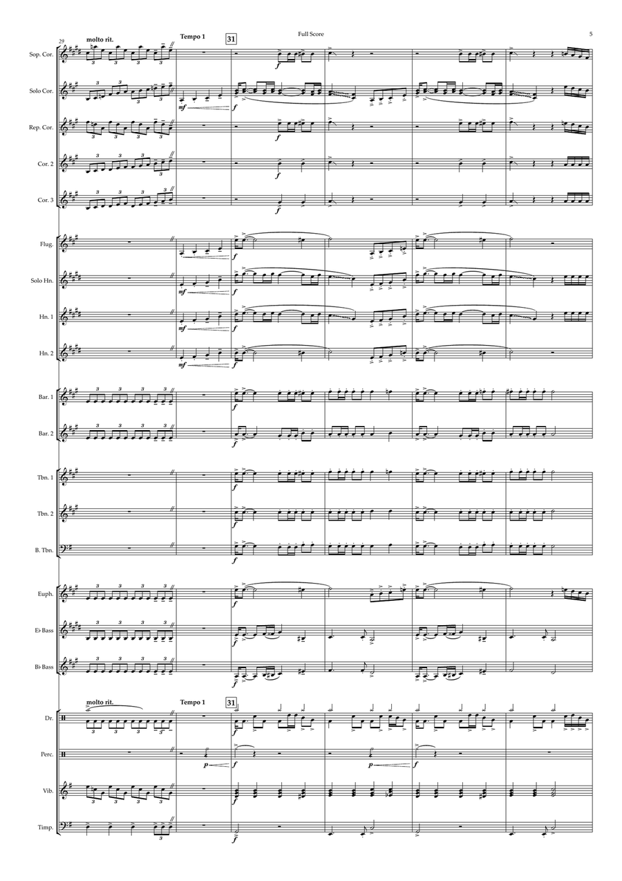 What The Hell Just Happened Brass Band scores gallery preview page 5