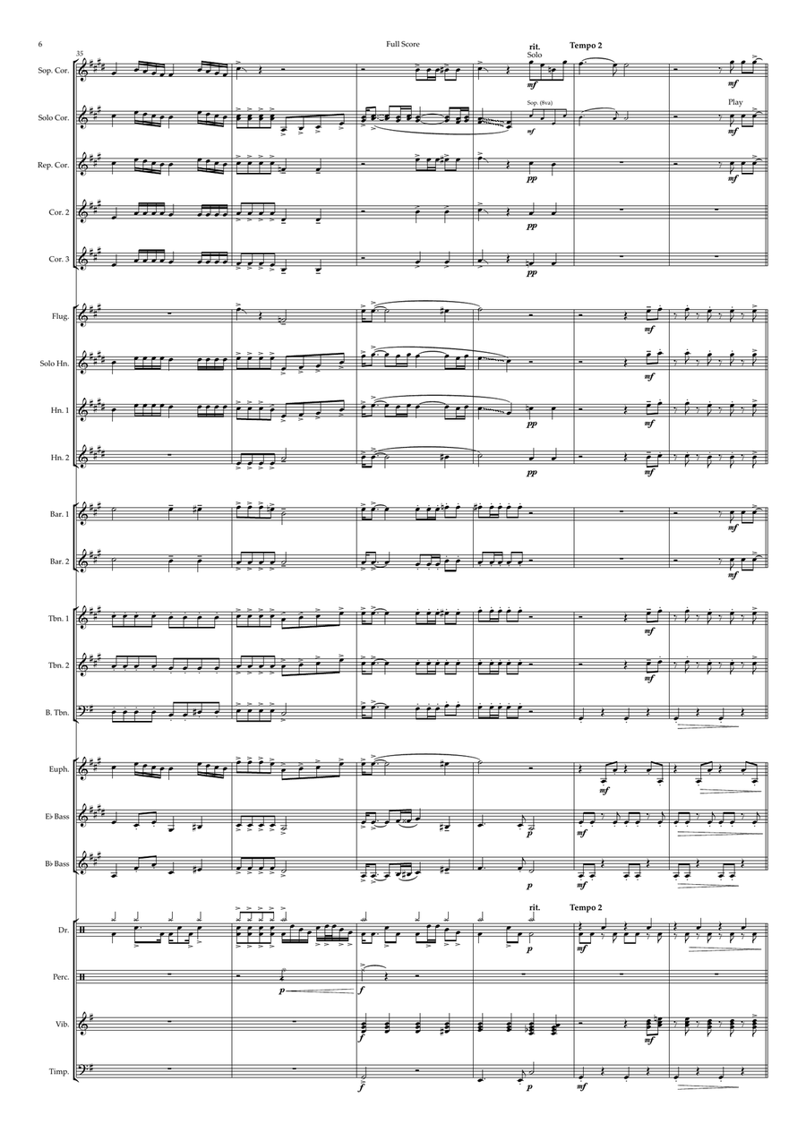 What The Hell Just Happened Brass Band scores gallery preview page 6