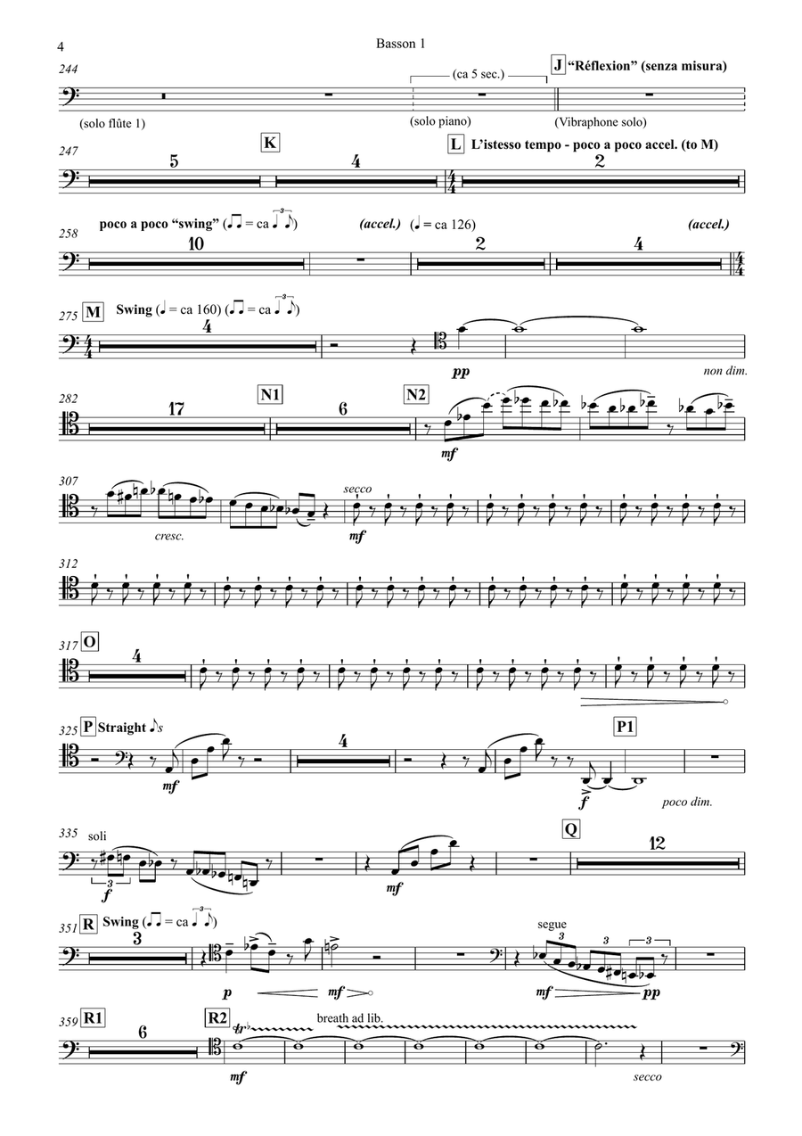film noir - Concerto for percussion & wind orchestra - PARTS Full Orchestra scores gallery preview page 4