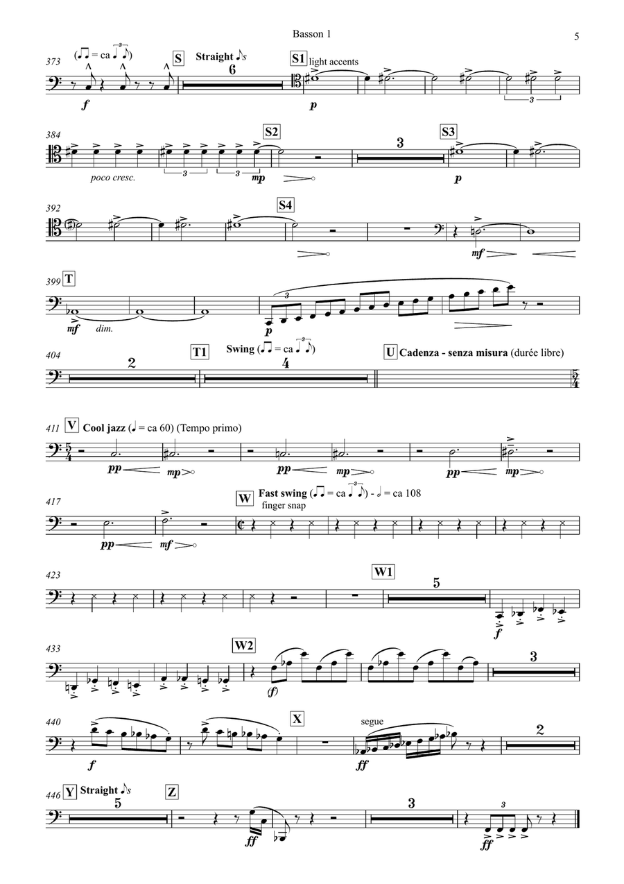 film noir - Concerto for percussion & wind orchestra - PARTS Full Orchestra scores gallery preview page 5