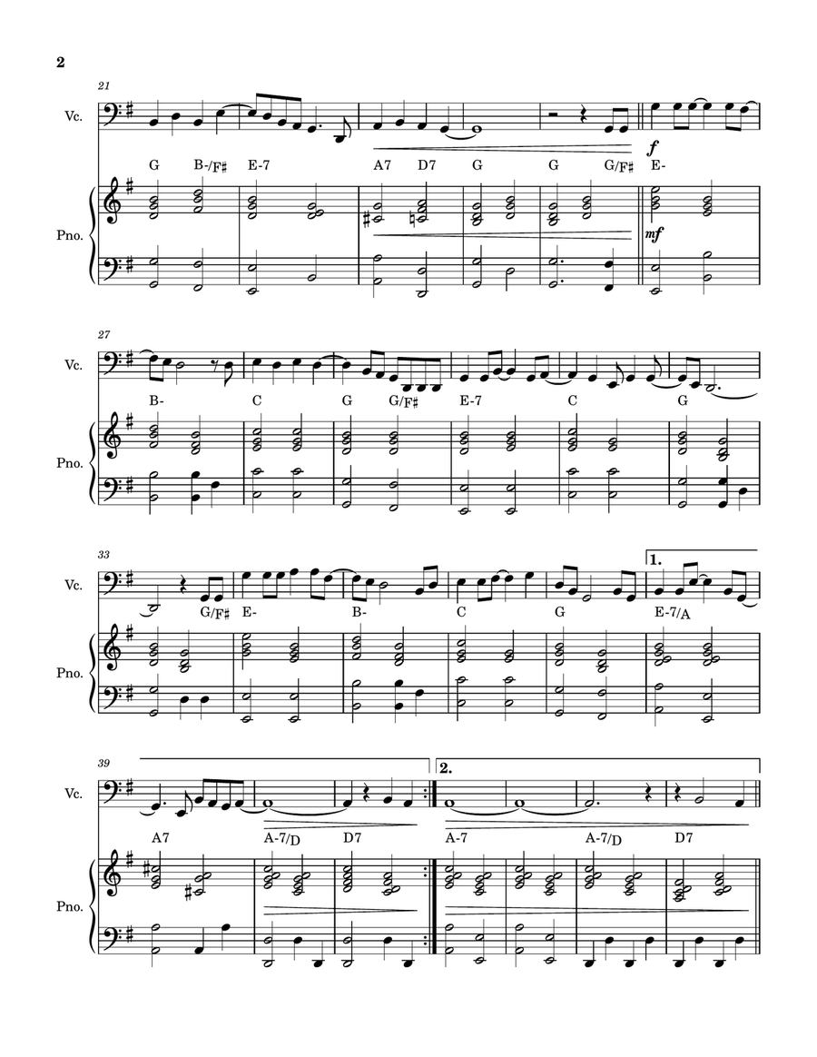 Desperado Piano scores gallery preview page 2