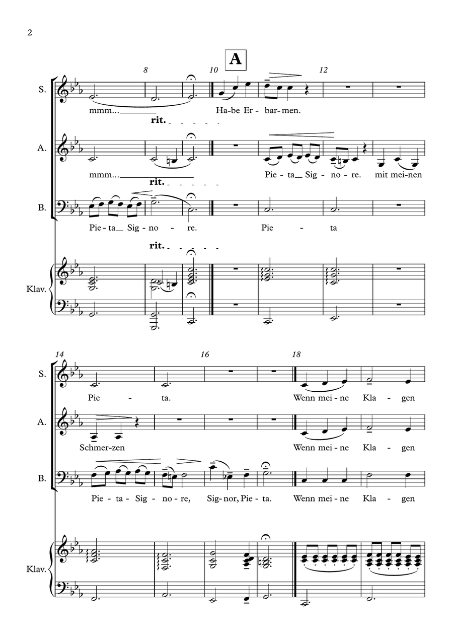 Pieta Signore Pieta Signore 3-Part scores gallery preview page 2