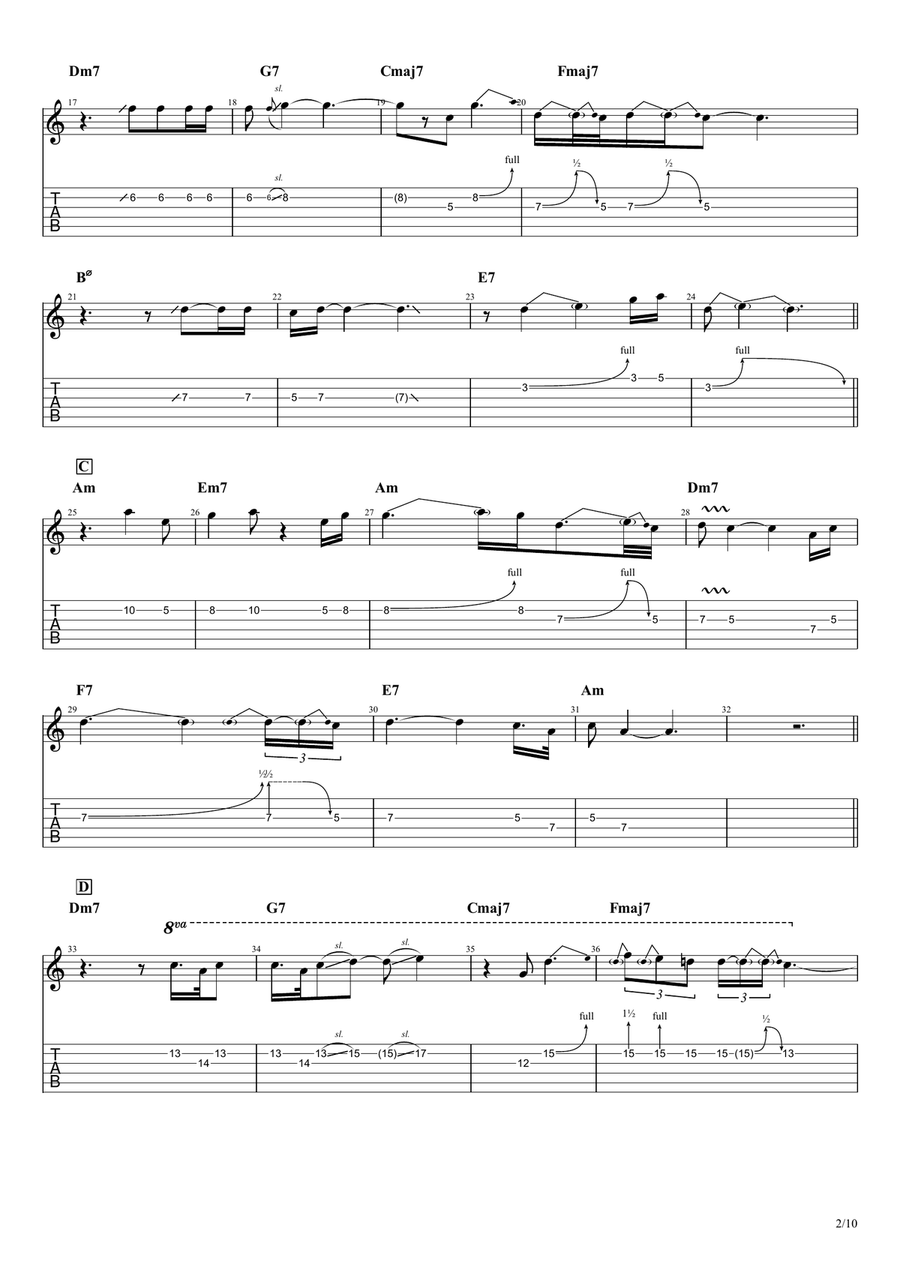 Still Got The Blues Still Got The Blues Electric Guitar scores gallery preview page 2