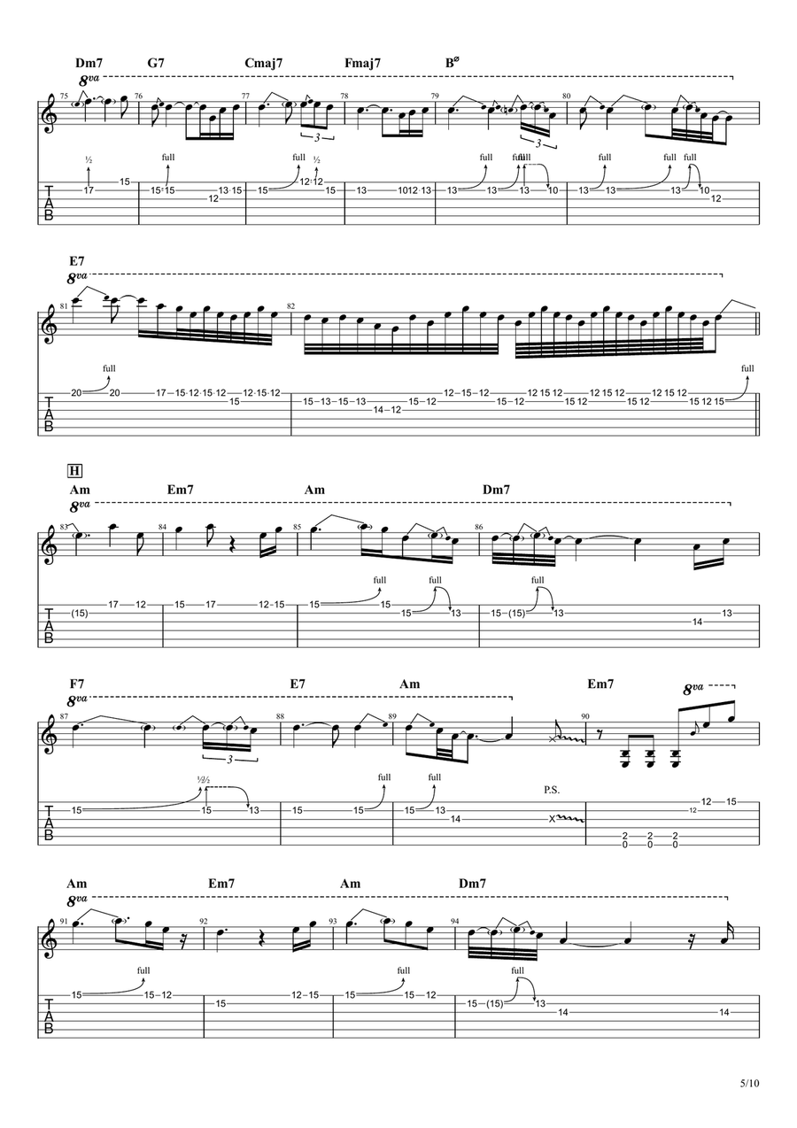 Still Got The Blues Still Got The Blues Electric Guitar scores gallery preview page 5