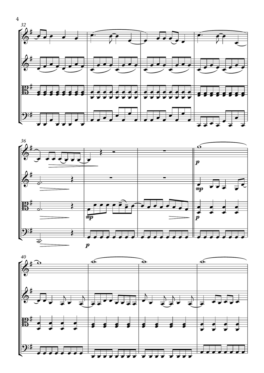 You Belong With Me You Belong With Me String Quartet scores gallery preview page 4