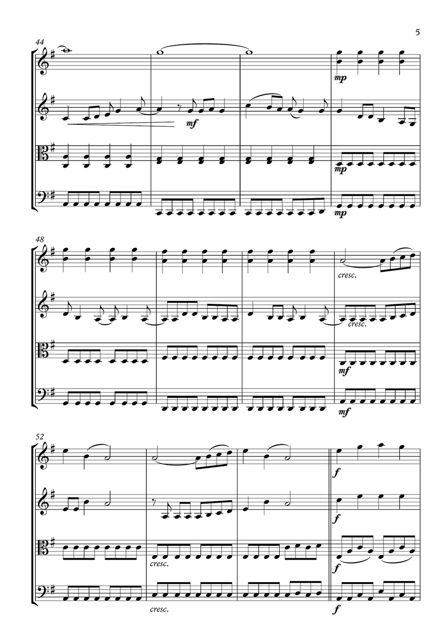 You Belong With Me You Belong With Me String Quartet scores gallery preview page 5