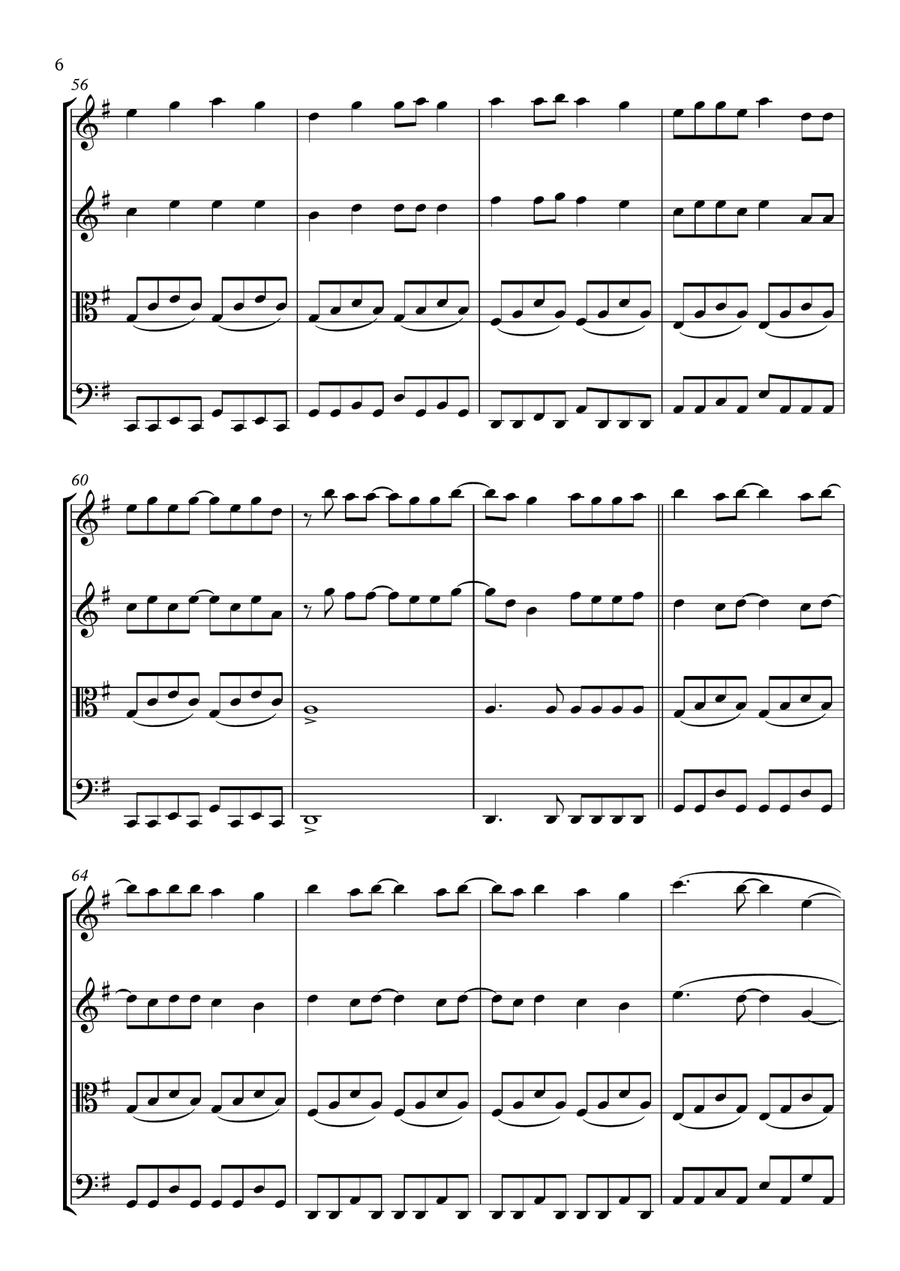 You Belong With Me You Belong With Me String Quartet scores gallery preview page 6