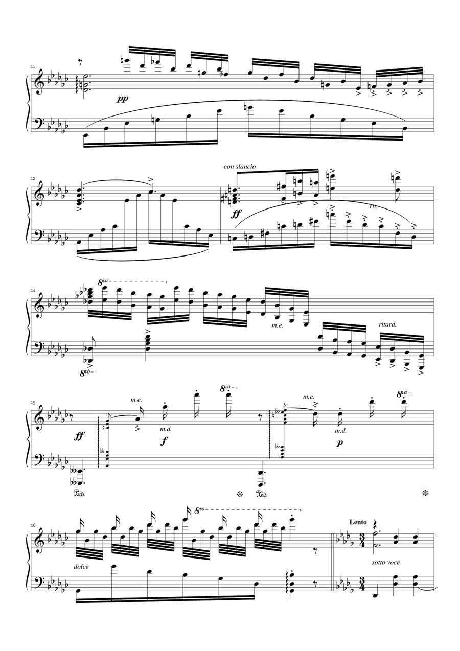 Noturno Op. 1 (Ernesto Nazareth) Chamber Music scores gallery preview page 2