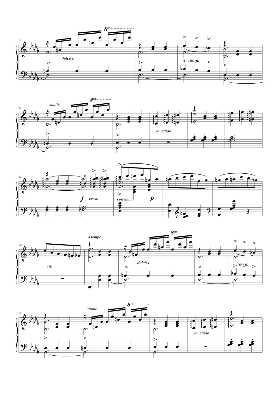 Noturno Op. 1 (Ernesto Nazareth) Chamber Music scores gallery preview page 3