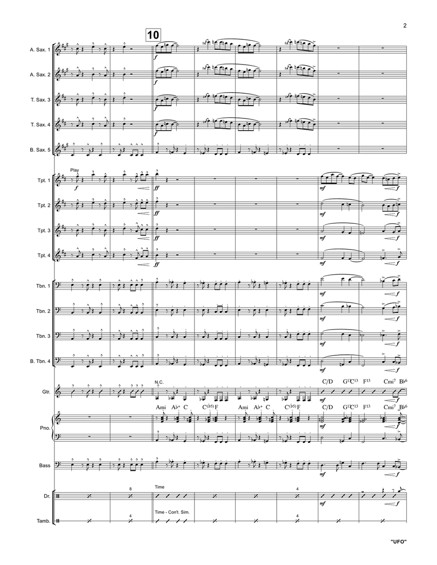 Ufo Ufo Jazz Ensemble scores gallery preview page 2