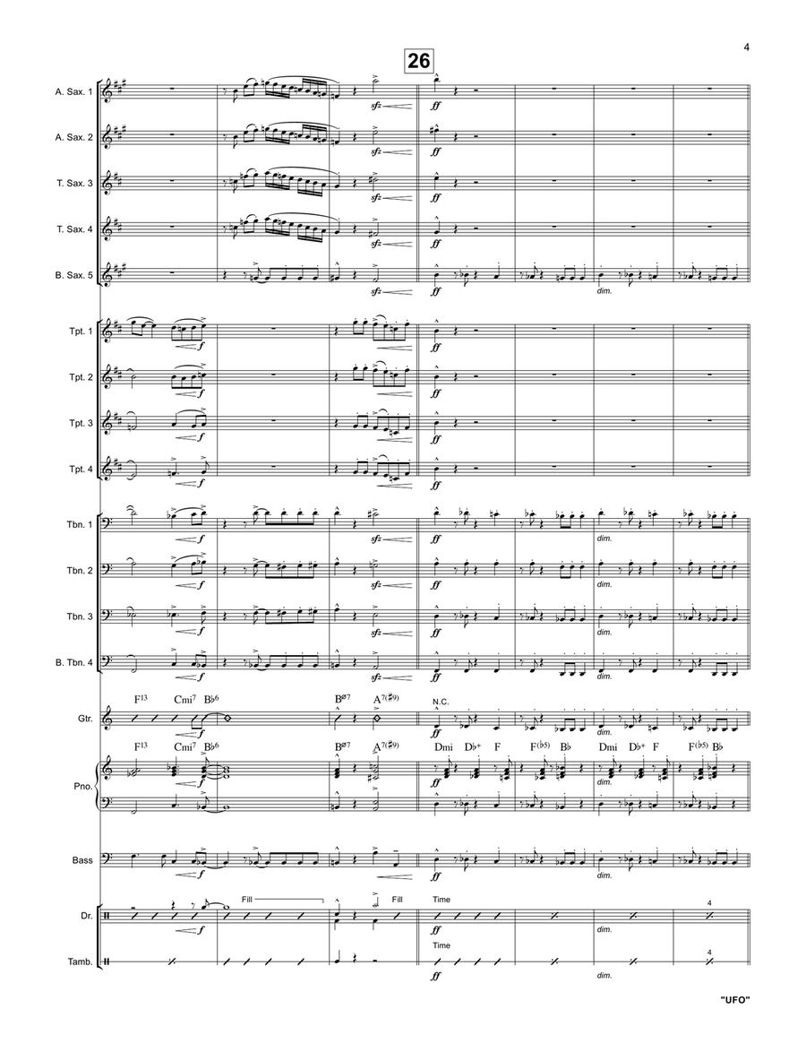 Ufo Ufo Jazz Ensemble scores gallery preview page 4