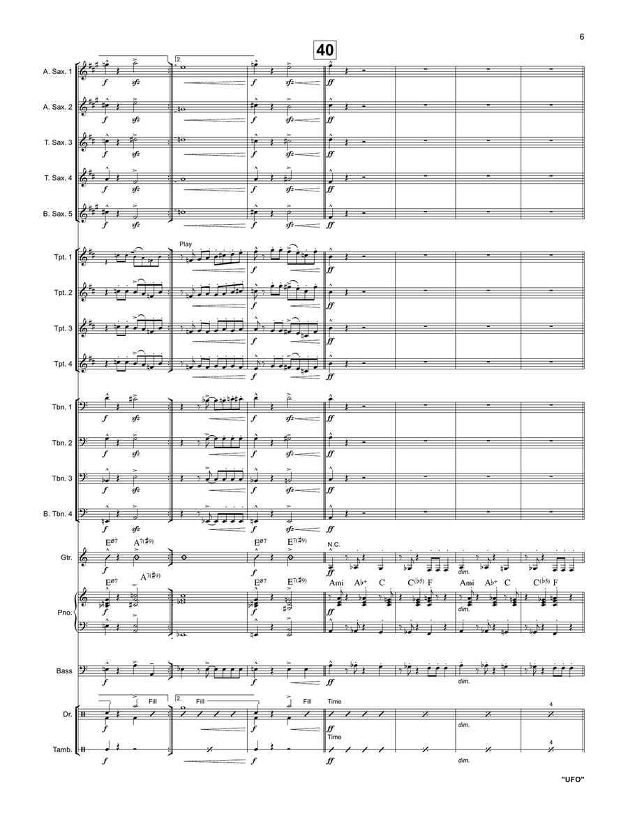 Ufo Ufo Jazz Ensemble scores gallery preview page 6