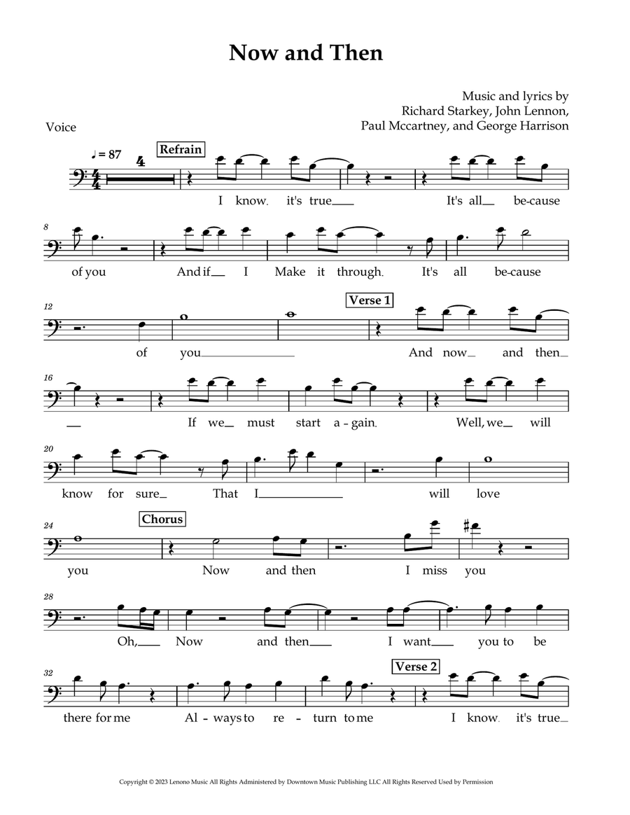 Now And Then Now And Then Medium Voice scores gallery preview page 1