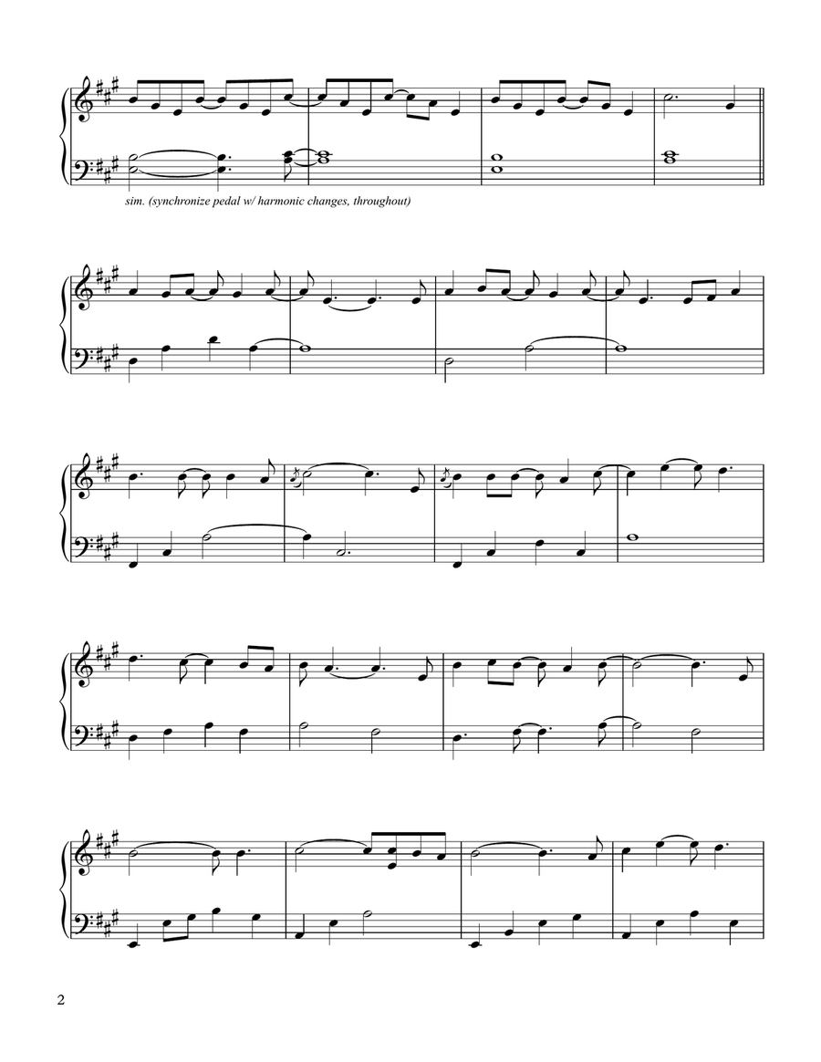 Sailing Sailing Piano Solo scores gallery preview page 2