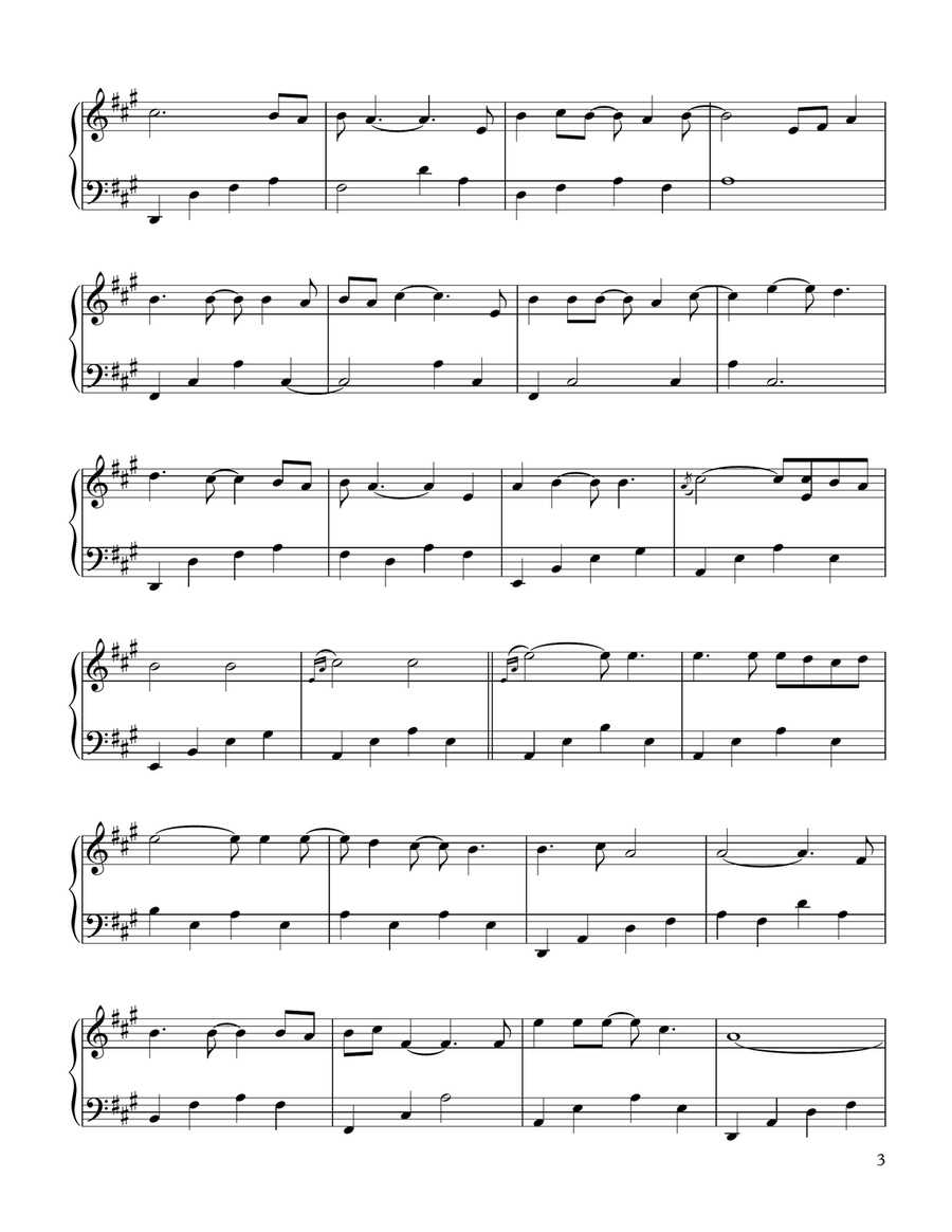 Sailing Sailing Piano Solo scores gallery preview page 3
