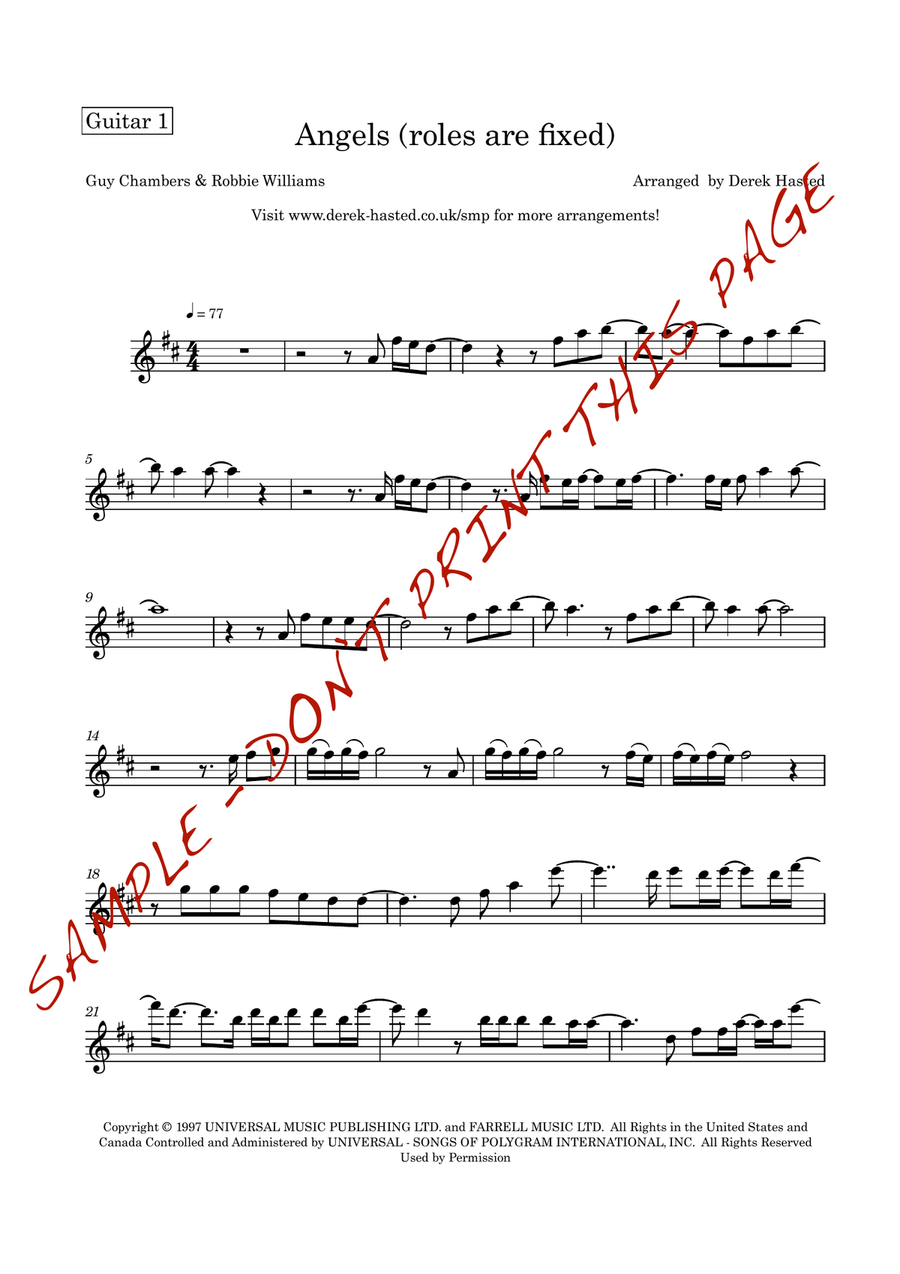 Angels Acoustic Guitar scores gallery preview page 4