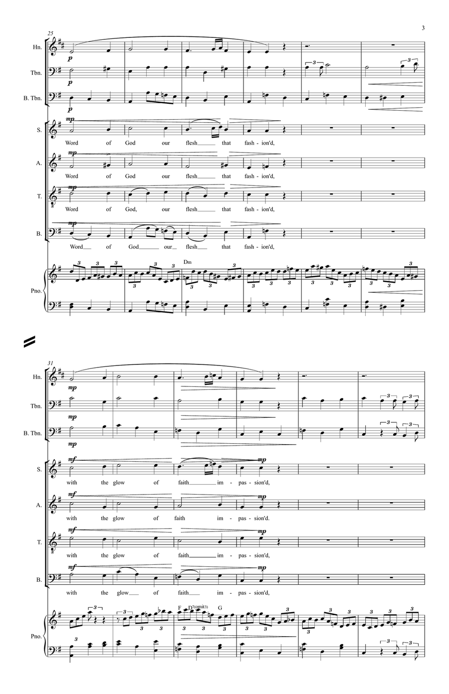 Jesu, Joy of Man's Desiring 4-Part scores gallery preview page 3