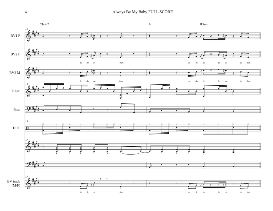 Always Be My Baby Always Be My Baby Concert Band scores gallery preview page 4