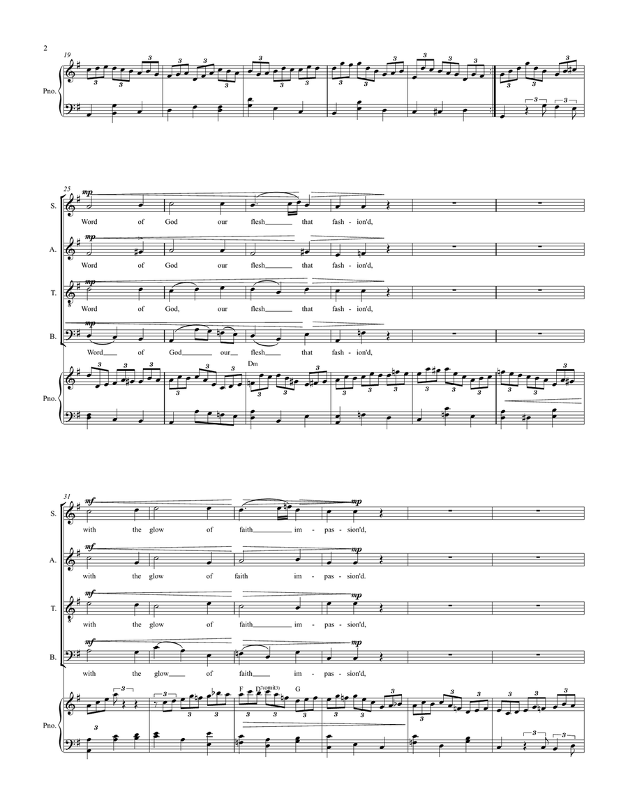 Jesu, Joy of Man's Desiring 4-Part scores gallery preview page 2